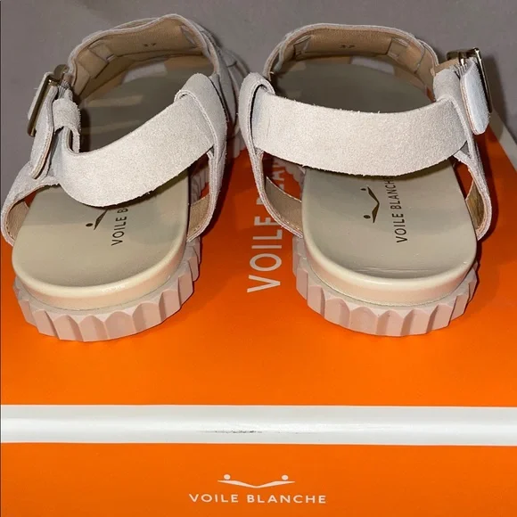 NWT VOILE BLANCHE ALICE Leather Sandals in Beige - Picture 10 of 14